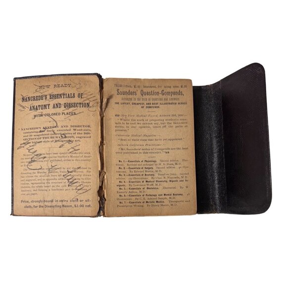 Saunders' Pocket Medical Lexicon John M. Keating M.D. 1890 W.B. Saunders Leather - Picture 2 of 16